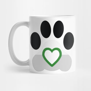 Pride Paw: Demiromantic Pride Mug